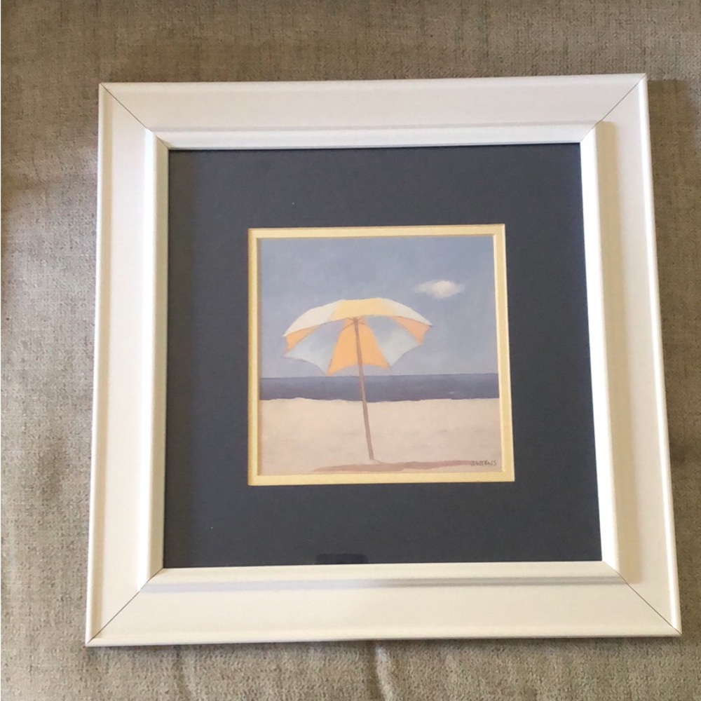 15x15in beach scene picture